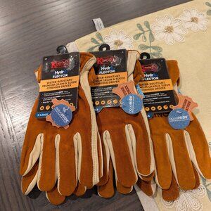 3 Kinco HydroFlector Water-Resistant Premium Grain & Suede Cowhide Driver Gloves